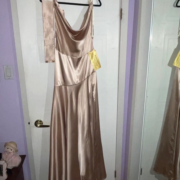 Bronx and Banco Leo Champagne Gown (size 10) - Picture 2 of 8